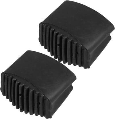 Ladder Voet Covers - Ladder Stabilisator Mat - Veiligheid Verhogend - Verdikt Rubber Ontwerp - 6x4.5x4 cm - Zwart