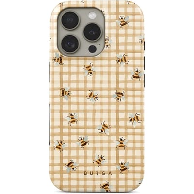 Burga Tough Backcover geschikt voor MagSafe geschikt voor iPhone 16 Pro - Honeycomb