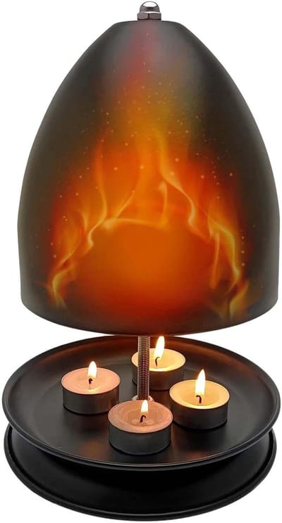 Theelicht Verwarming - Kamer Heater - Sfeer Creëren - Dubbelwandige Oven - 27x17.5 cm - Mat Zwart