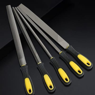 Gereedschap Vijlen Set - Metaalvijlen - Vormgeven Werk - Koolstofstaal Materiaal - 5 Stuk - Zilver
