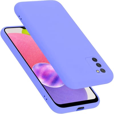 Cadorabo Hoesje geschikt voor Samsung Galaxy A03s in LIQUID LICHT PAARS - Beschermhoes gemaakt van flexibel TPU silicone Case Cover