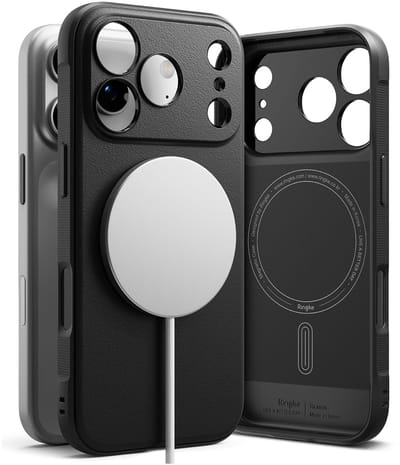 Ringke Onyx Magnetic | Hoesje Geschikt voor Apple iPhone 17 Pro | Compatibel met MagSafe / Qi2 | Back Cover Flexibel TPU | Zwart