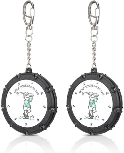 Dailygoods- Golf Score Counter 18-Holes - Draagbaar - Slagenteller - Keychain - Eenvoudig te gebruiken - Lichtgewicht ontwerp - Golf Teller