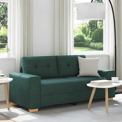 vidaXL - Loveseat - Bank - Donkergroen - 180x77x82 - cm - Stof
