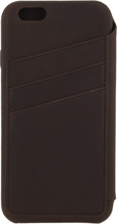 Senza Raw Skinny Leren Portemonnee Hoesje Apple iPhone 6(S) Bruin