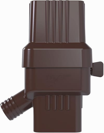 Regenwaterverzamelaar - Regenton omvormer - Duurzaam watergebruik - Versterkt PVC frame - 100 Gallons - Bruin