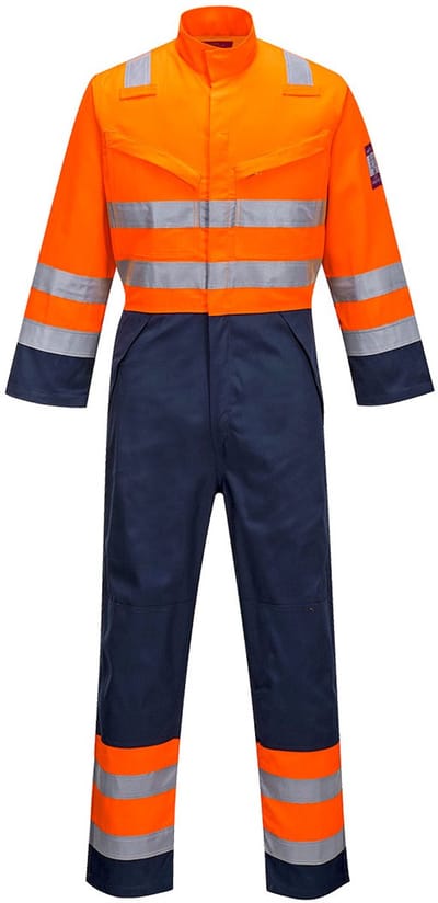 Portwest Modaflame RIS Marine/Oranje Overall MV29 - Oranje/Marine - L