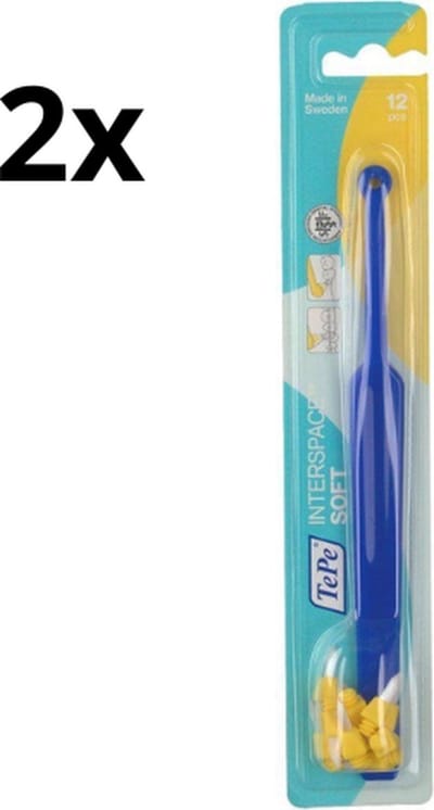 2x TePe Tandenborstel Interspace Soft (inclusief 12 tips)