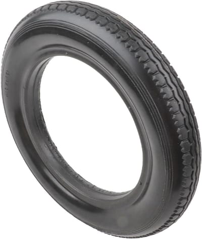 Fietsband Massief - Lekvrije Band - Veilig Fietsen - Verbeterde Grip Lijnen - 12 Inch - Zwart