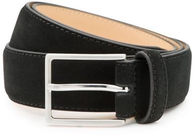 DTCH.FIT Herenriem Suède Bobby - Riem Zwart, Beige & Blauw - Pantalon & Jeans Broekriem - Riemmaat 85cm - Totale lengte 100cm - 3 Stuks