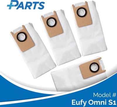 Eufy Omni S1 Stofzakken (4 Stuks, Plus.Parts® alternatief voor T29B9)