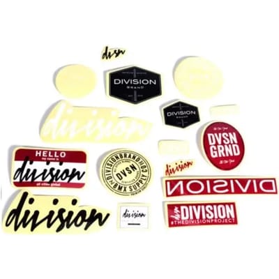 Assortiment stickers Division Brand