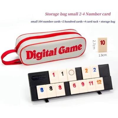 Standaard Israëlische Mahjong Digitale Mahjongkaarten Rummy Klassiek Tafelspel Vrijetijdsbijeenkomst Multiplayer Bordspellen Reisversie beige