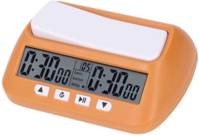 Allecto - Digitale Schaakklok - Professionele Toernooitimer met Bonus/Delay Modus - Perfect voor Schaaktoernooien - Duidelijk Display en Eenvoudige...