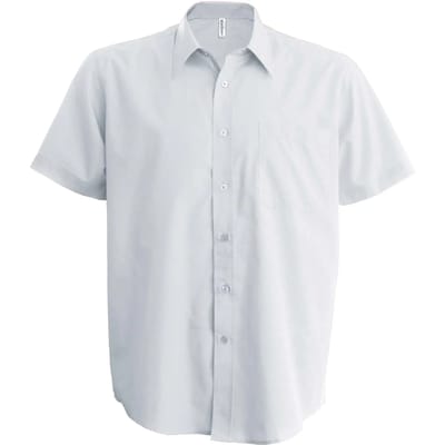 Kariban Kinder poplin overhemd korte mouwen K520 - White - 10/12 Y (10/12 ans)