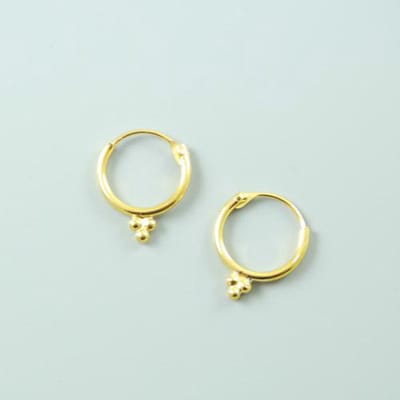 House of Jewels - Dames Oorbellen 925 Zilver 12mm - Goudkleurig