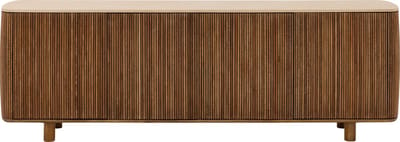 Goossens Dressoir Nova, 4 Deuren 200 Cm Breed - Mortex Beige