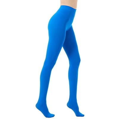 Panty 80D Dames Legging Mode Dijhoge Bodystocking Erotisch Ondergoed Lente Herfst Vrouw Fluweel Bodem Panty's Meerblauw One Size blue
