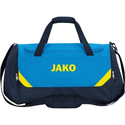 Jako Iconic (Bambini) Sporttas Met Zijvakken - Jako Blauw / Marine / Fluogeel | Maat: UNI