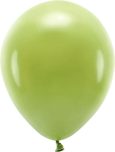 Partydeco - ECO ballonnen - Olijfgroen 10 stuks (26 cm)