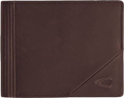 camel active Portemonnee Taiga Horizontal Wallet Brown Donkerbruin