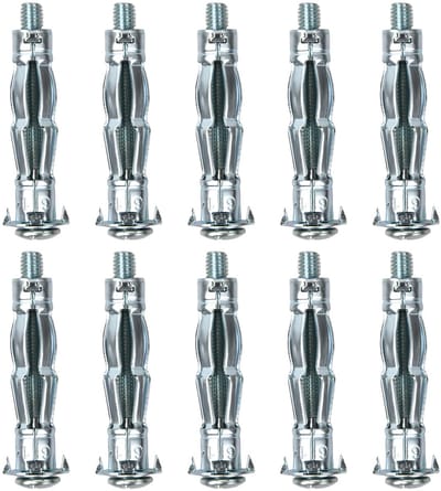 Expansiepluggen, M6 x 52 mm, zware metalen uitzetting, met schroef, uitbreidingsker, schroeven voor gipsplaten