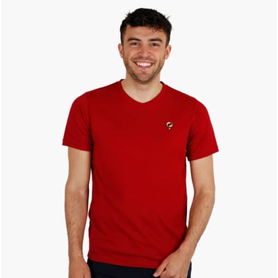 Heren T-Shirt Maasdam - Donkerrood
