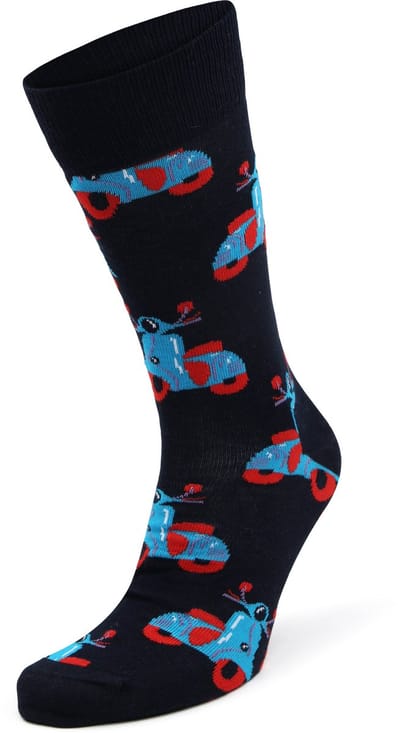 Happy Socks Sokken Scooter - Maat 41-46 - Heren - Grappige sokken - Halfhoge sokken