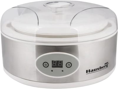 Hausberg HB-2191 Yoghurtmaker 7 Kopjes | Elektrische Yogurt Maker 50 W | 7 Glazen Potjes Met LED-Display & Timer – Gezond Zelfgemaakte Yoghurt