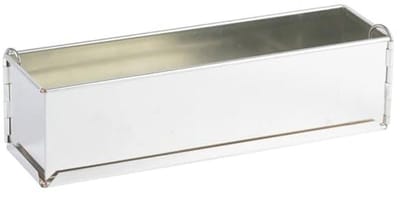 Lang Pastetvorm met Scharnieren - 35 x 8 cm - Ijzer, Demonteerbare Bodem
