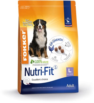 Fokker Dog Nutri-Fit L Kip - Hondenvoer - 2.5 kg