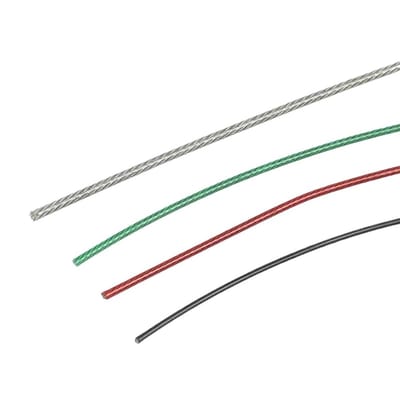 Roestvrij Staal Kabel - Gecoate Draadkabel - Bevestigen Buiten - PVC Coating - 100 Meter - Zwart