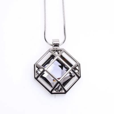 Livano Ketting - Dames - Staal - Nep zilver - Met Hanger - Nep Goud