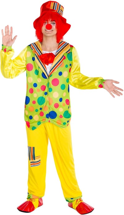 dressforfun - Herenkostuum clown Pipetto S - verkleedkleding kostuum halloween verkleden feestkleding carnavalskleding carnaval feestkledij partykleding - 300833