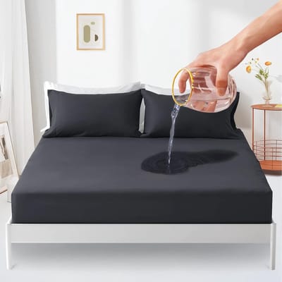Waterdichte matrasbeschermer 90 x 190 cm - Hoeslaken met diepe zak en elastische band - Geschikt voor eenpersoonsmatrassen