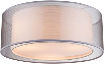 Globo - plafonniere - Theo - nikkel - metaal - Ø 40cm - E14 - 15190D