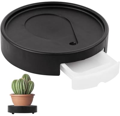 Ronde Plantenroller voor Binnen en Buiten - Ø 20 cm met 50 kg Draagkracht en Waterbak