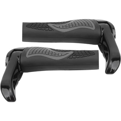 1 Paar Mountainbike Antislip Stuurgrip Covers Fiets Grips Verlengd Stuureinde gray