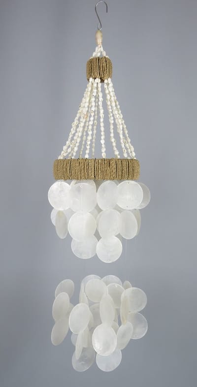 Schelpenhanger Capiz Kobel 60cm! - kust - bohemian interieur - exotisch - decoratie - patio - strand