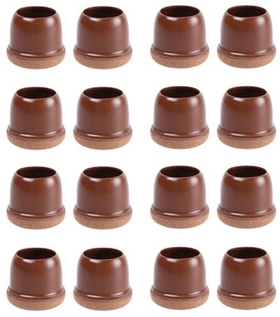 Dailygoody - Siliconen Stoel Been Floor Protectors - Vloerbescherming - Bruin - Duurzaam - Meubels Voeten Covers - Geschikt voor 14-19mm Benen