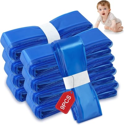 Luieremmer navulcassette 9 stuks – 4,5 m geurdichte navulfolie – compatibel met Angelcare, Spross, Tommee Tippee