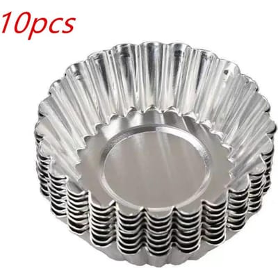 10/20/30 stuks Eiertaartvorm Goede Warmtegeleiding Licht en Duurzaam Gemakkelijk te Ontvormen voor Bakken Mini Taartjes Taarten Cupcakes Muffin gray