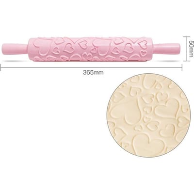 Rouleau à pâtisserie en plastique antiadhésif pour fondant, outil portable pour pâtisserie et gâteau
