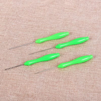 Ensemble d'aiguilles d'appât, lot de 4 pièces, perceuse à crochet, bouillette Stringer, outil de plate-forme d'appât, terminaux de pêche à la carpe green