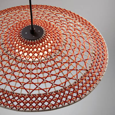 Bover LED buiten hanglamp Nans Balis S/55, bruin/rood