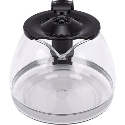 Cafetière Adaptée Pour OST 6 Tasses Capacité 900ML Poignée Noire Résistante à la Chaleur Carafe à Café en Verre Antidéflagrant Pour la Maison gray