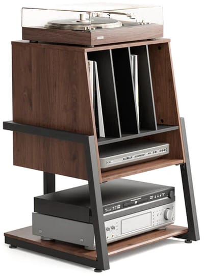 FITUEYES hifi rek - Eiffel Serie hifi kast - Plattenspieler-Tisch – voor platenspeler, versterker & accessoires (4 niveaus)