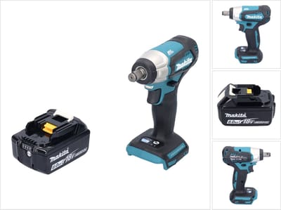 Makita DTW 181 G1 accu slagmoersleutel 18 V 210 Nm 1/2" borstelloos + 1x oplaadbare accu 6.0 Ah - zonder oplader