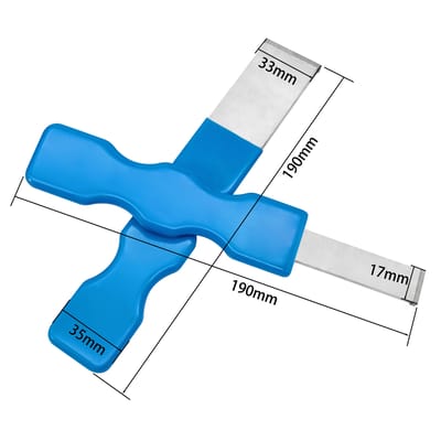 Grattoir en carbure pour machine à polir Grattoir polyvalent 190mmx17mm blue