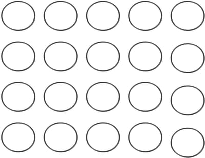 20 stks Nitrilrubber O-ring 24 mm Buitendiameter 22 mm Binnendiameter 1 mm Metrische Breedte Buna-N NBR Afdichting Loodgieterswerk Reparatie O-ringen